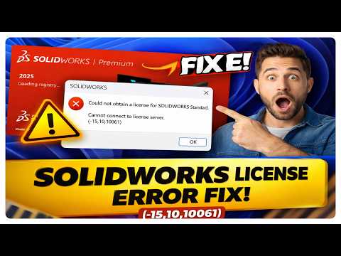 Could Not Connect License For Solidworks Standard | Cannot Connect To License Server (-15,10,10061)