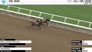 Work of the Day at Del Mar: Dam/A Taste of Red & Provenance worked 5 Furlongs on July 28th, 2025