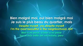 Carla Bruni - Le plus beau du quartier - French Song with Subtittles