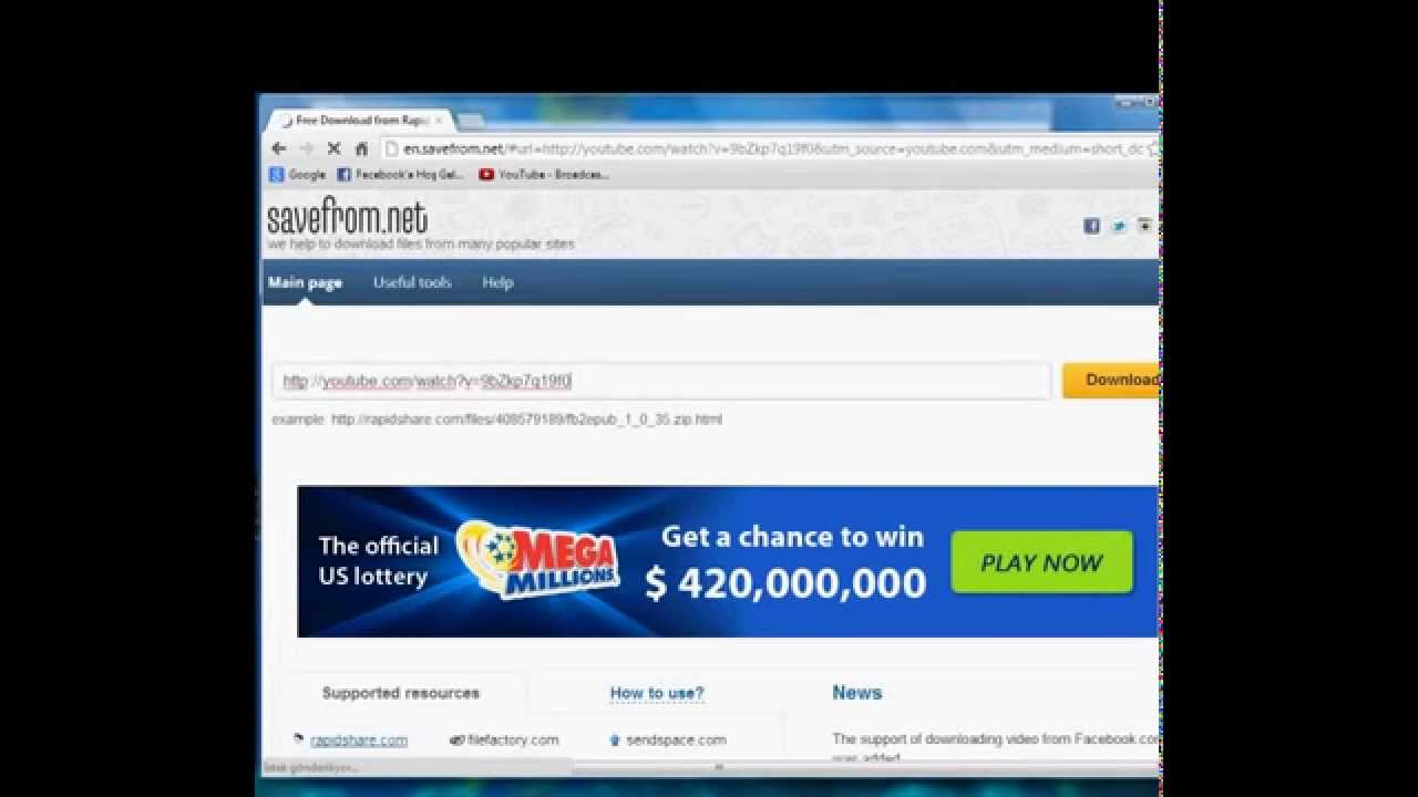 Youtube'den Programsız video indirme YouTube
