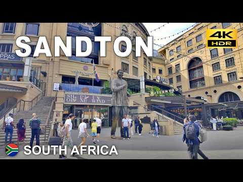 Sandton – Walking Africa’s Richest Square Mile & Nelson Mandela Square 🇿🇦 South Africa 2026 [4K HDR]