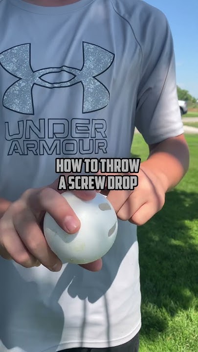 How To Throw A Screwball With A Wiffle Ball How to throw a screw dip in wiffle ball - YouTube