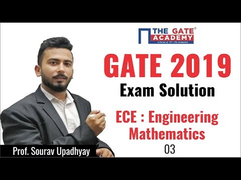 gate 2019 questions GATE 2019 Answer Key - Paper Analysis for ECE | Engineering Mathematics - 03