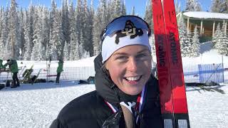 Hanna Abrahamsson talks 10km classic at the Sovereign Lake Nordiq Cup/SuperTour week