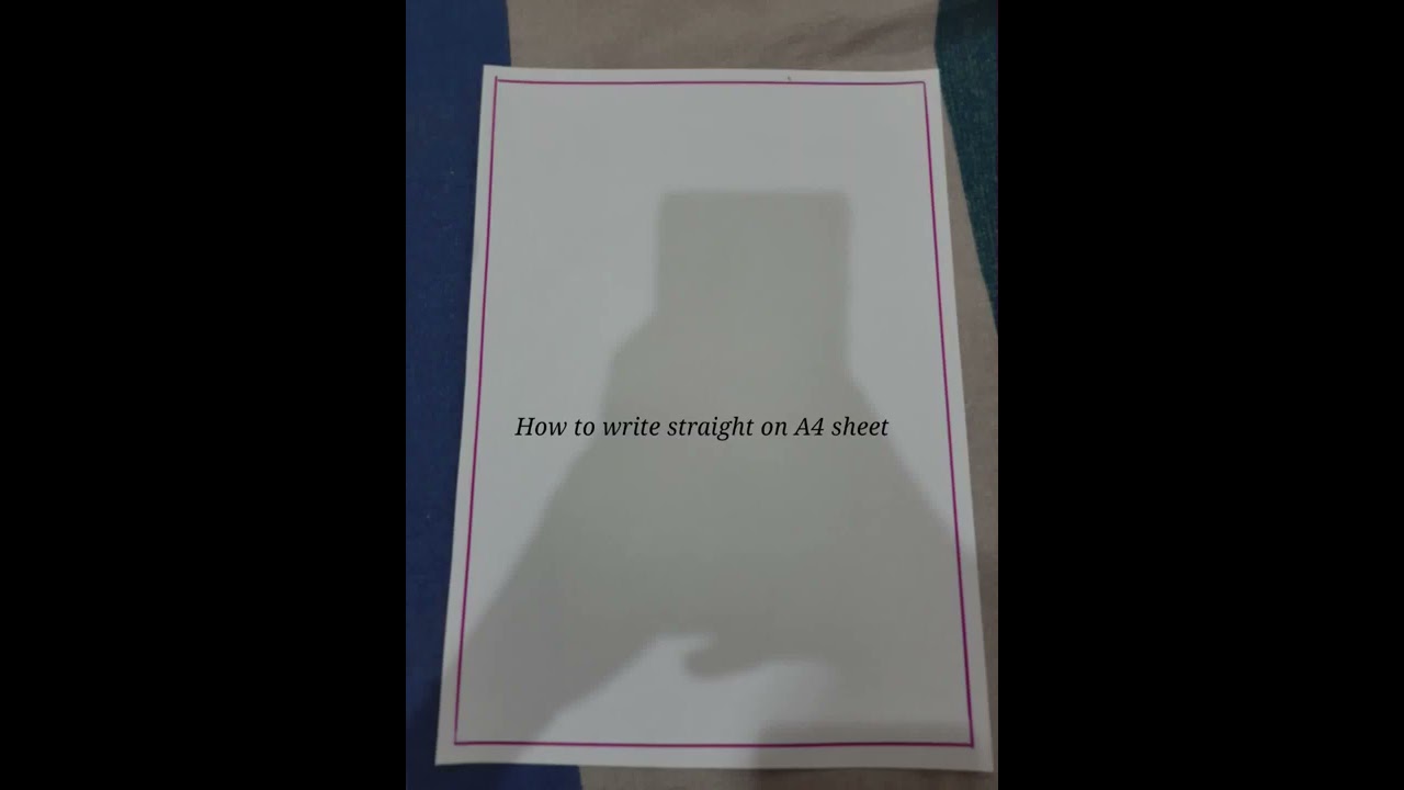 How To Write On A4 Sheet Trick For Writing Assignment Shorts