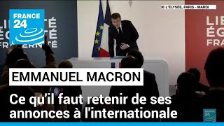 Ukraine, guerre à Gaza, mer Rouge : les annonces d'Emmanuel Macron  sur les dossiers internationaux