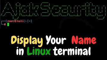 Customizing Kali Linux: How to Display Your Name and Change the Terminal Color |#kalilinux #hacking
