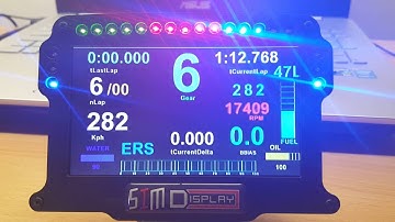 SIM Display: SIM Race LCD Controller Powered By SLIMaxManager Pro + VDASH-EMU