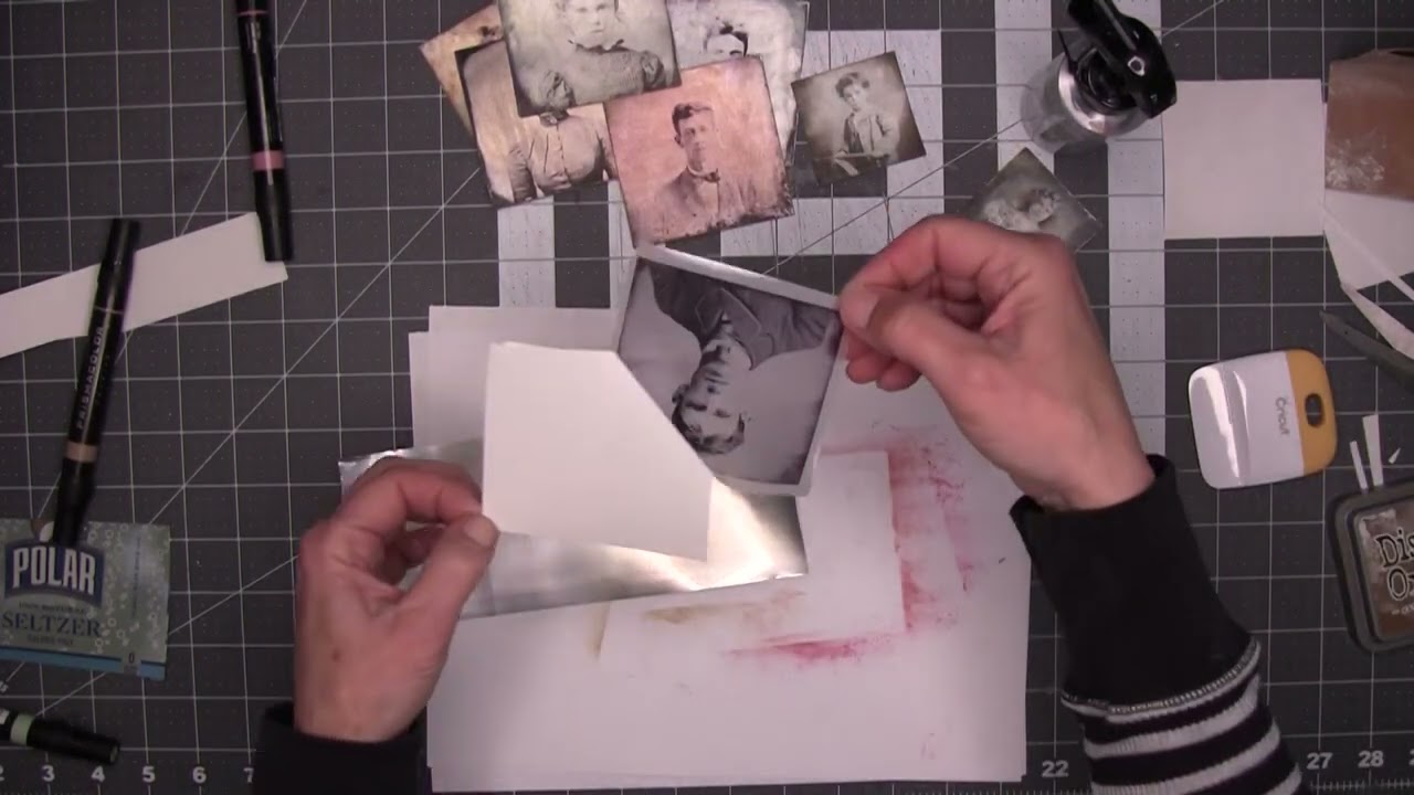 Easily add Faux Tintype Photo ephemera to your junk journal (or any project!) in under 10 Minutes