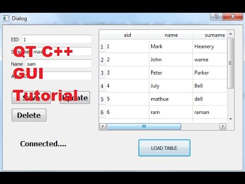 How to Load SqLite table data to QTableView in QT C++ GUI application