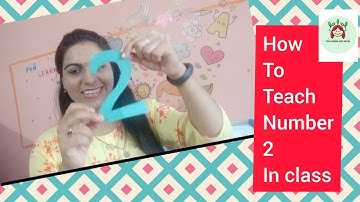 How to teach number 2 in the kindergarten class. #abc#numbers#123#number2#ntt#b.ed
