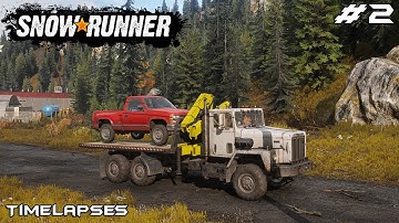 SNOWRUNNER Gameplay Part 2 - RESCUING STUCK VEHICLES