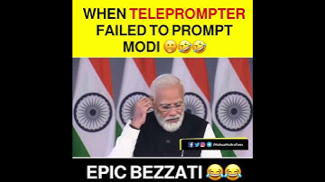 When #Teleprompter failed to prompt MODI… 😂😂🤣