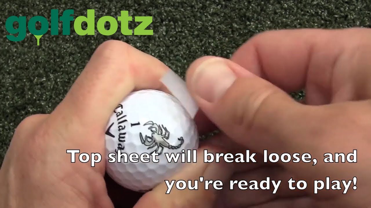 How to apply your Golfdotz (DEMO) YouTube