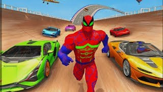 Extreme Motocross Dirt Bike Race - Superhero Impossible GT Stunts Racing 3D - Android GamePlay screenshot 3