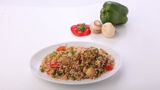 MUSHROOM AND BELLPEPPER FRIED RICE