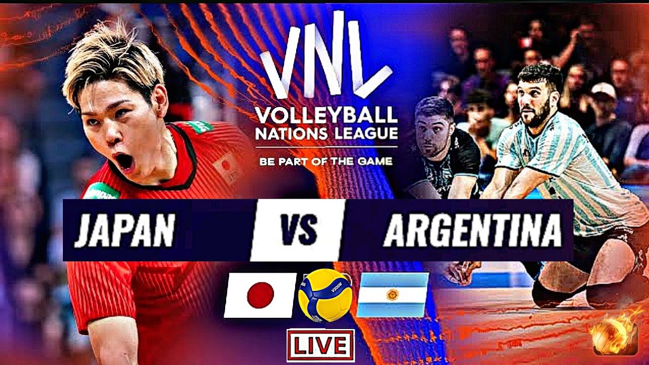 JAPAN vs ARGENTINA Live Score Update Today Match VNL 2023 FIVB