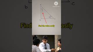 How to find the value of an angle of the right triangle? 😱😱😱#math #viral #short #math trick