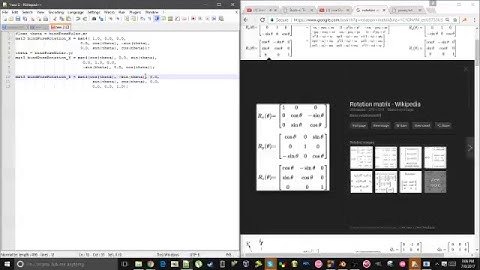 OpenGL: Importing rotation matrices.