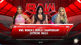 WWE2K24 Bianca Belair vs ￼Liv Morgan vs Rhea Ripley for the Women’s World Championship on RAW ￼