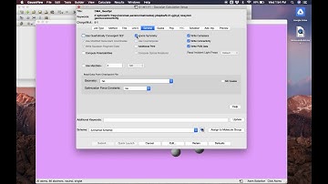 Calculation Setup in GaussView