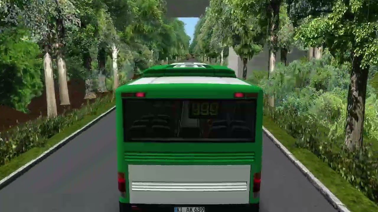 Omsi 2 unterwegs mit dem S319NF auf Waldhofen Touristik Linie Mit absturz von Omsi 2