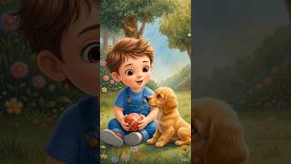 Dog &amp; Baby Best Friends 🐶❤️👶 | #cute #cartoon #shorts #reels #children #animation
