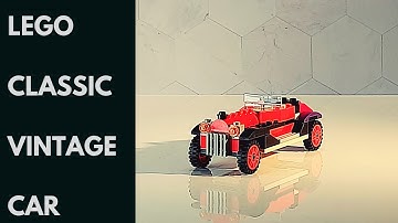 FUN WITH LEGOS: How to build a Vintage car using LEGO classic/Moc.