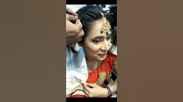 Wedding Bridal Hairstyle //Bridal makeup #AnasOrtan #Hairstyles #viral #Short