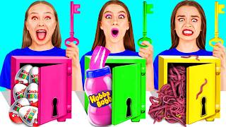 Resuelve El Misterioso Desafío De 1000 Llaves | Trucos Divertidos de Comida BaRaFun Challenge