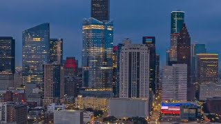 Houston, TX Inner City Skyline Drone | Vertical Video
