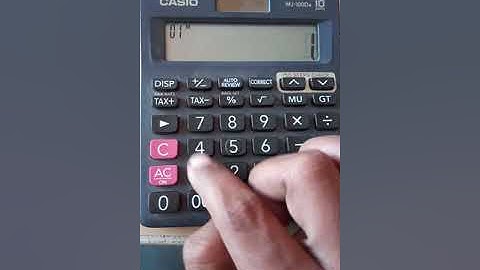 how to change tax rate on casio calculator