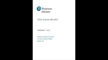 2025 Pearson EDEXCEL GCSE Chemistry Mark Scheme Paper 2 1ch0 2f FoundATIon Tier