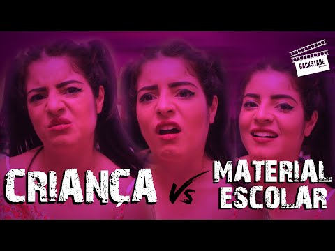 CRIANÇA VS MATERIAL ESCOLAR