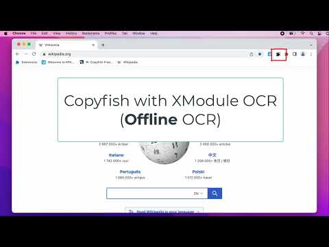 Copyfish with XModule OCR (Offline OCR!)