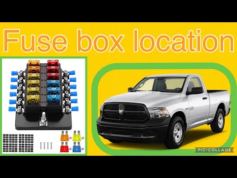 The fuse box location for a 2013 Dodge Ram 1500 - YouTube