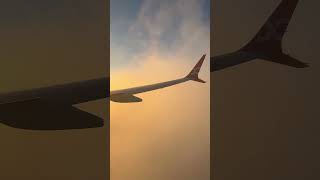 Satisfying flight flying into the clouds #shorts #flight #satisfying