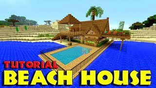 Minecraft: how to make a beach house tutorial (simple & easy) hut,
beautiful with bar restrant this episode of minecraft build t...