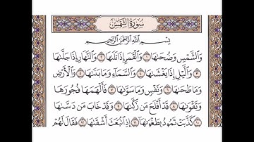 سورة الشمس بصوت الشيخ ياسر الدوسري |قرآن كريم |QURAN KARIM |حالات واتساب دينية
