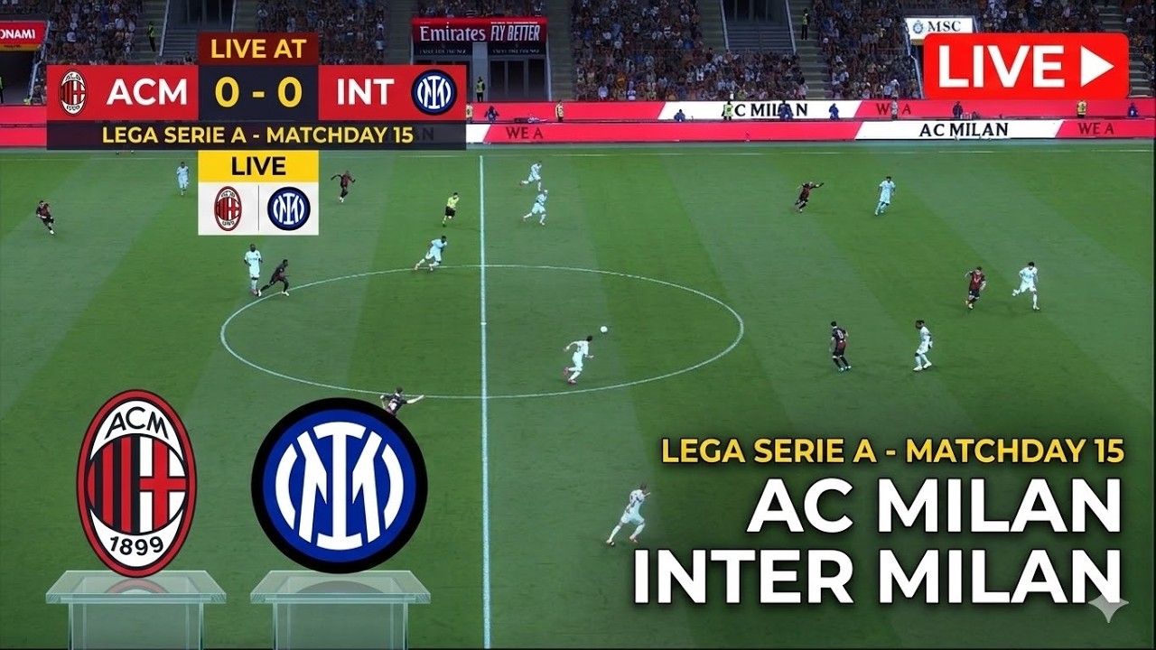 🔴EN DIRETTA : MILAN VS INTER | SERIE A | GAMEPLAY SIMULAZIONE PARTITA LIVE