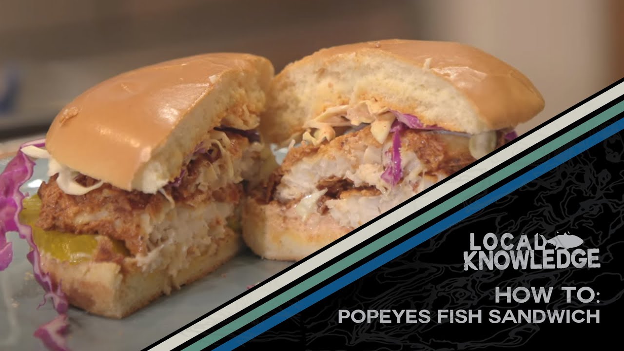 LK How To Popeyes Spicy Fish Sandwich YouTube