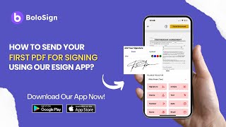 How to Send Your First PDF for Signing with the BoloSign Esign App?
