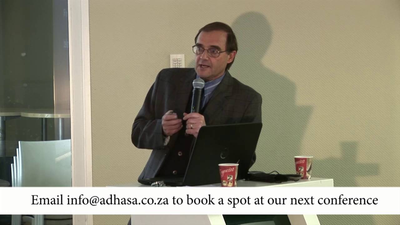 Dr Johan Erasmus ADHASA Conference YouTube