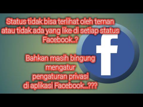 Pengaturan privasi pada aplikasi Facebook