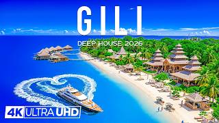 [4K] Gili 2026 🇮🇩 Explore Shallow Waters in Beautiful Drone Footage with Deep House Chill screenshot 2