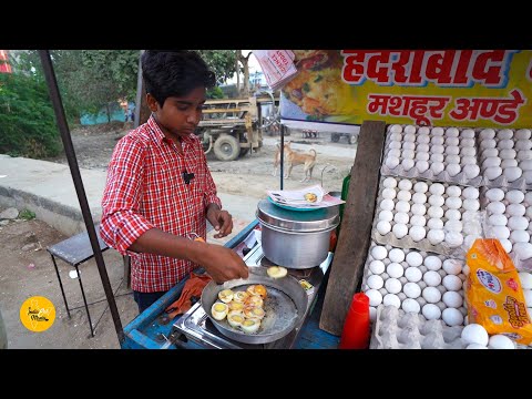 14 Year Old Boy Selling Boiled Eggs Fry Of Mainpuri Rs 60 Only L Indian Street Food 