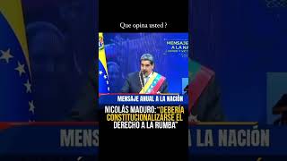 NICOLÁS MADURO: \