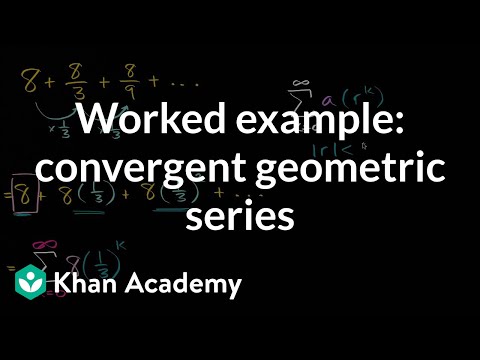 Worked example: convergent geometric series | Series | AP Calculus BC | Khan Academy