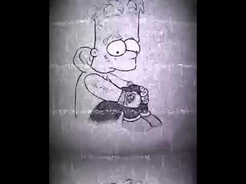 bart Simpson #bart #Simpsonsad #Simpson #militarcaveira #triste #sad #