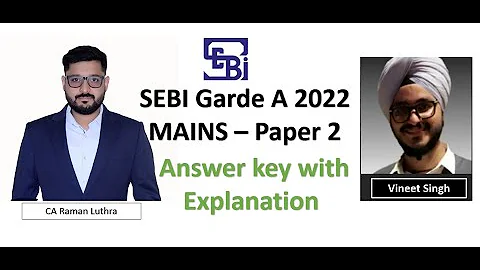 SEBI Grade A 2022 Phase 2 - Paper 2 | Answer key w...